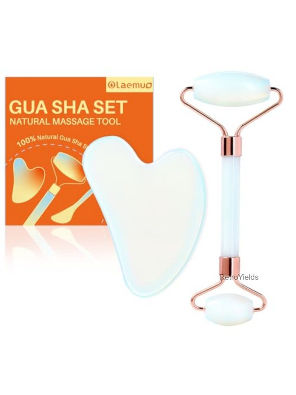 Jade Roller Gua Sha Set Facial Massage Tools